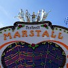 Der Mittelteil der Fassade des Marstalls samt Quadriga